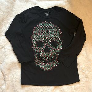 Brand new boys 10/12 Skull Christmas Long Sleeve T